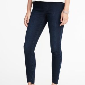 Raw hem leggings